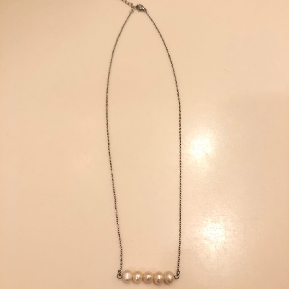 Pearl Bar Necklace